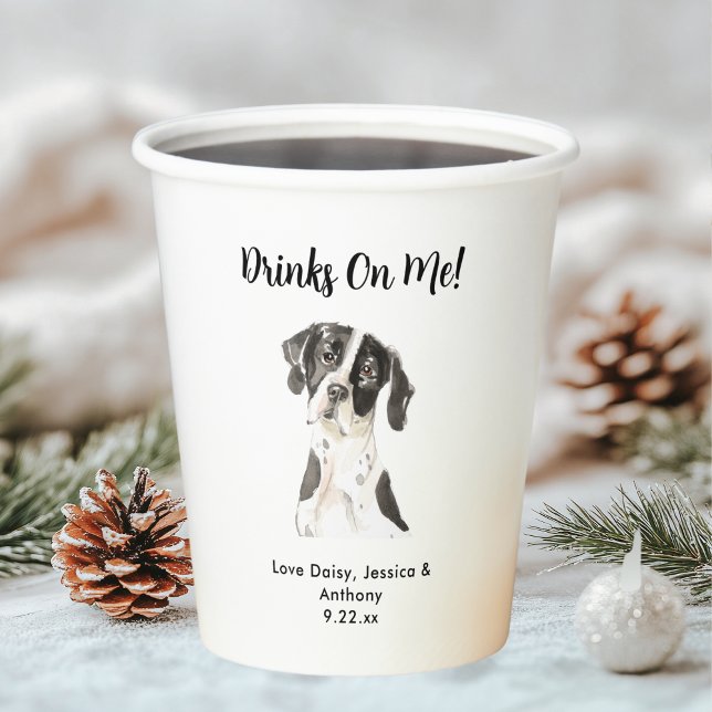 Personalized Dog Wedding Paper Cups (Creator Uploaded)