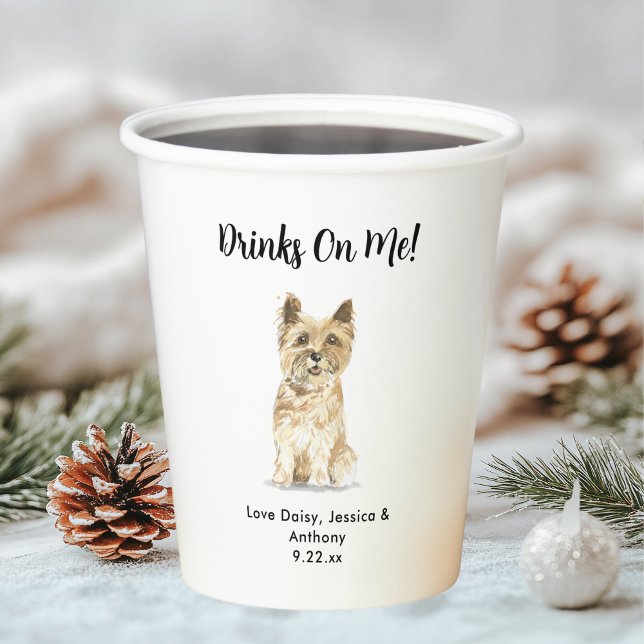 Personalized Dog Wedding Paper Cups (Creator Uploaded)