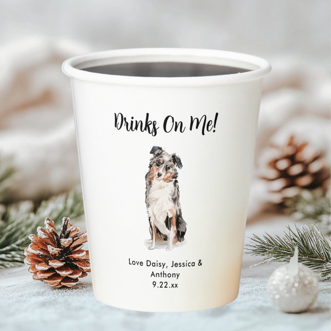 Personalized Dog Wedding Paper Cups (Creator Uploaded)