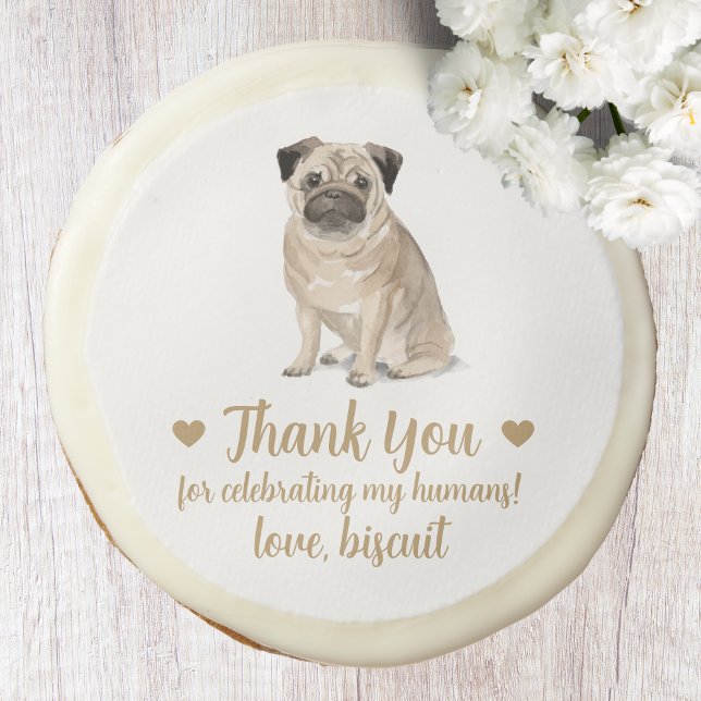 Personalized Dog Wedding Sugar Cookie (Creator Uploaded)