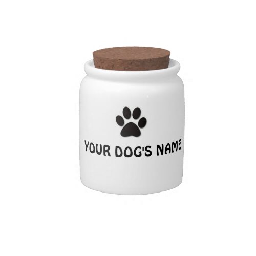 PERSONALIZED DOGGIE OR KITTY TREAT JAR