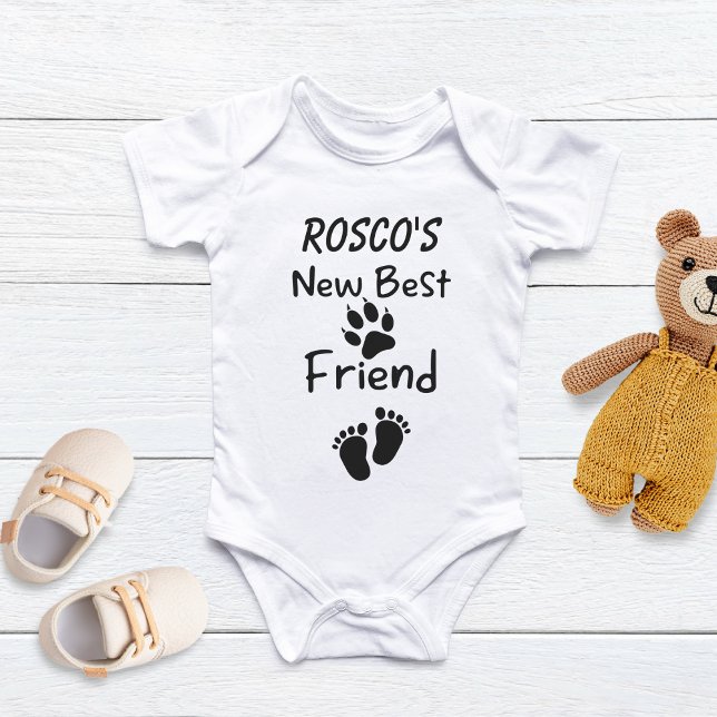 Personalized Dogs Best Friend Baby,Pet Baby  Baby Bodysuit (Creator Uploaded)