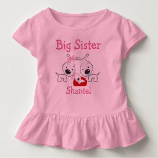 Personalized Dogs Big Sister Toddler T-shirt