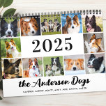 Personalized Dogs Photo Collage Modern 2025 Calendar<br><div class="desc">Introducing our 12-Month Family Photo Wall Calendar – the perfect blend of modern simplicity and heartfelt memories! This unique calendar features a full-page photo for each month, allowing you to showcase your family's most cherished moments in a stunning, high-quality format. Key Features: Full-Photo Pages: Each month boasts a full-size photo,...</div>