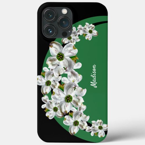 Personalized Dogwood Blossom iPhone Case