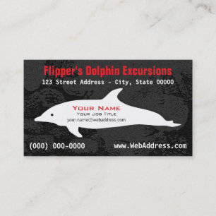 Personalized Dolphin Tour Coastal Excursions Business Card