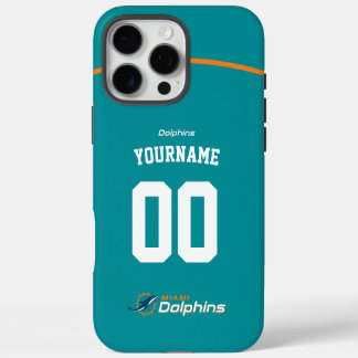 Personalized Dolphins Jersey American Football iPhone 16 Pro Max Case