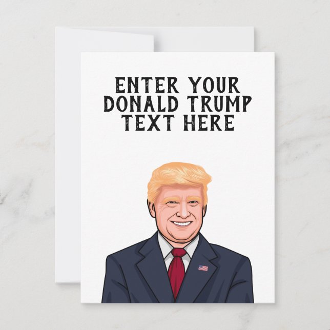 PERSONALIZED DONALD TRUMP CARD (Front)