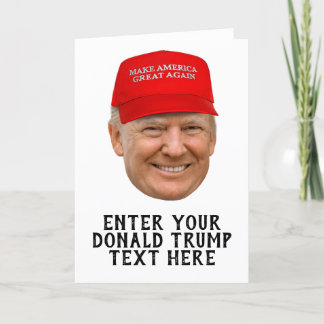 PERSONALIZED DONALD TRUMP MAGA LETTERPRESS THANK YOU CARD