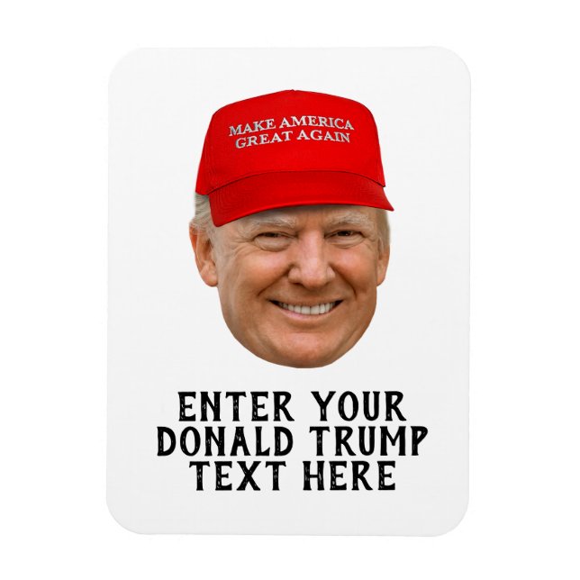 PERSONALIZED DONALD TRUMP MAGA MAGNET (Vertical)