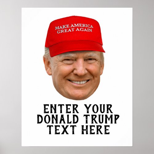 PERSONALIZED DONALD TRUMP MAGA POSTER