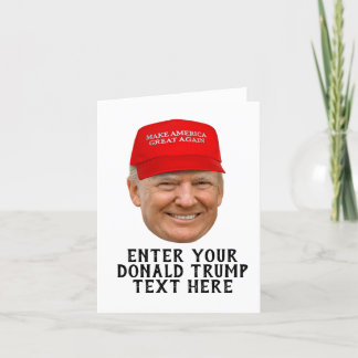 PERSONALIZED DONALD TRUMP MAGA THANK YOU CARD