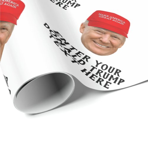 PERSONALIZED DONALD TRUMP MAGA WRAPPING PAPER