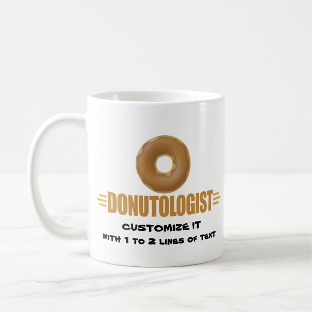 Personalized Donut Coffee Mug (Left)
