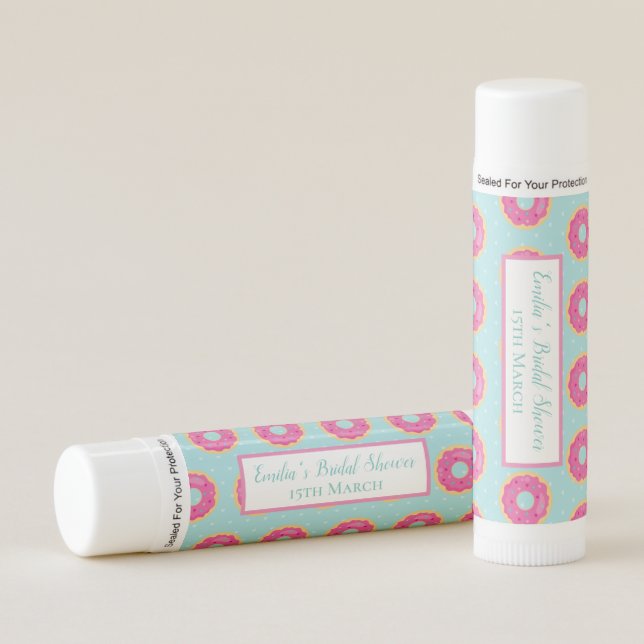 Personalized Donut Party Lip Balm (Front)