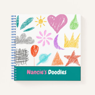 Personalized Doodle and Sketch Book Notebook