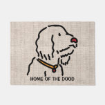 Personalized Doodle Dog Silhouette Doormat at Zazzle