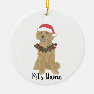 Personalized Doodle (Golden Red Apricot) Ornament