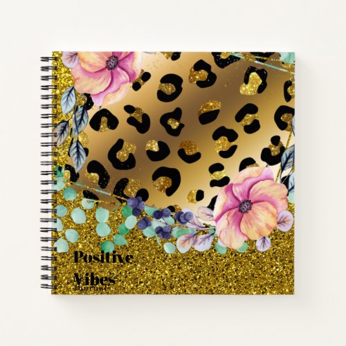 Personalized DOODLE Journal Pretty girly Glitter