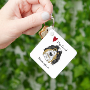 Personalized Doodle Lovers Keychain
