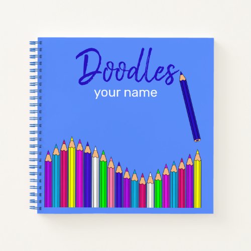 Personalized Doodles Sketch Book Notebook