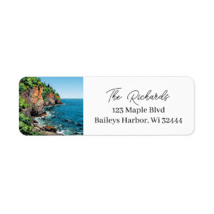 Personalized Door County Wisconsin  Label