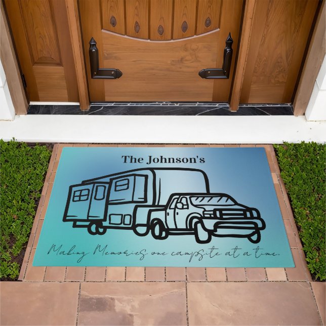 Personalized Door Mat 5th Wheel for Camper or Home (Outdoor)