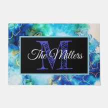 Personalized doormat colorful
