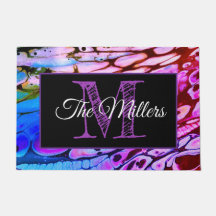 Personalized doormat colorful