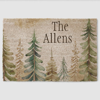 Personalized doormat holiday fiber doormat