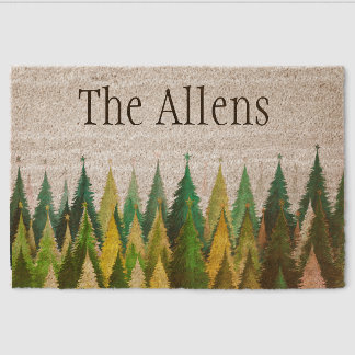 Personalized doormat holiday fiber doormat
