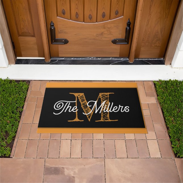 Personalized doormat orange (Outdoor)