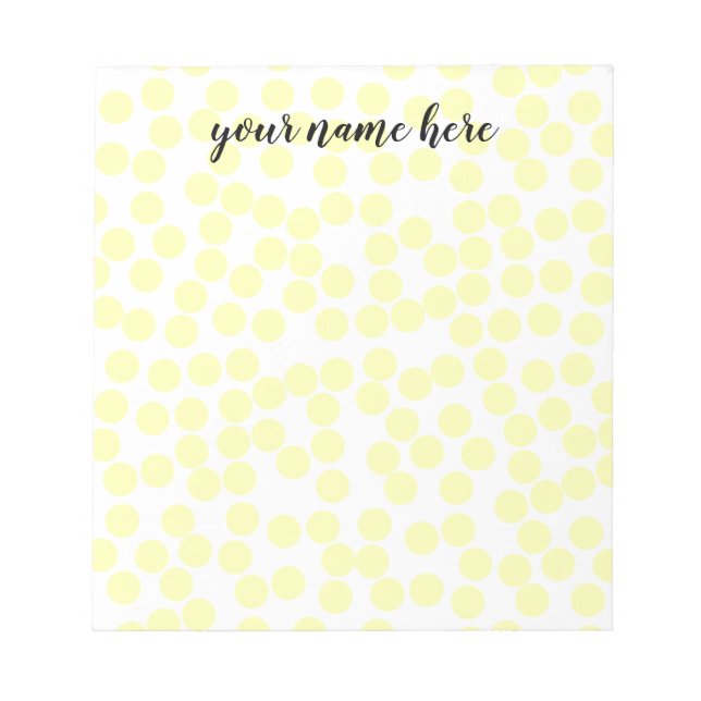 Personalized Dotted Notepad (Front)