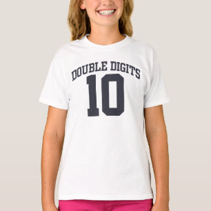 Personalized Double Digits #10 BIRTHDAY Tee