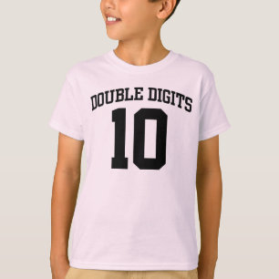 Personalized Double Digits #10 BIRTHDAY Tee