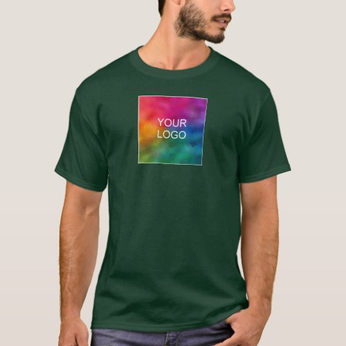 Personalized Double Sided Deep Forest Green Custom T_Shirt