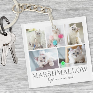 Personalized Double Sided Pet Photo Keepsake Keychain