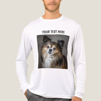 Personalized Double Sided Photo And Text Tri-Blend Shirt