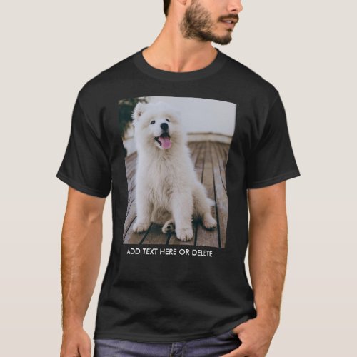 Personalized Double Sided Photo Text T_Shirt