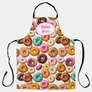 Personalized Doughnuts Baker Mom Apron