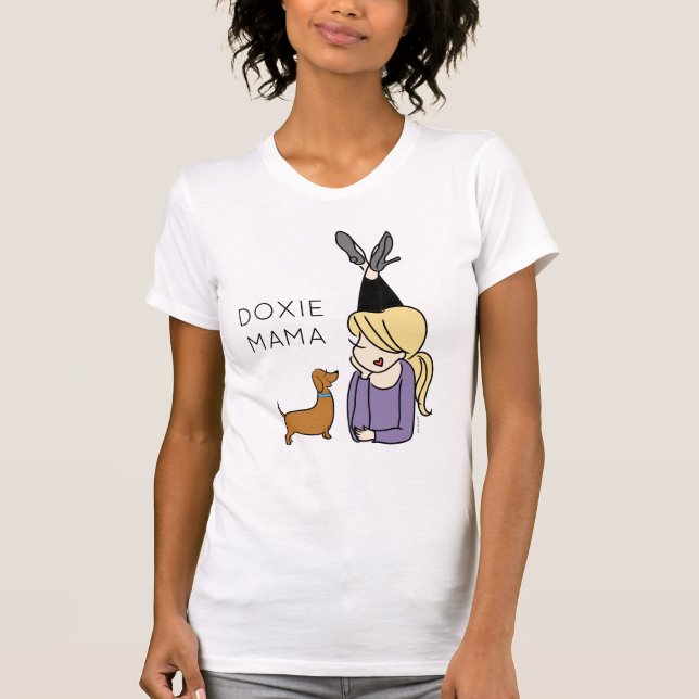 Personalized Doxie Mama  T-Shirt (Front)