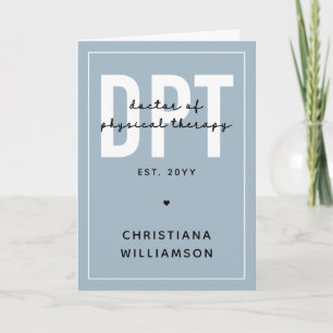Personalized DPT Doctor of Physical Therapy Card