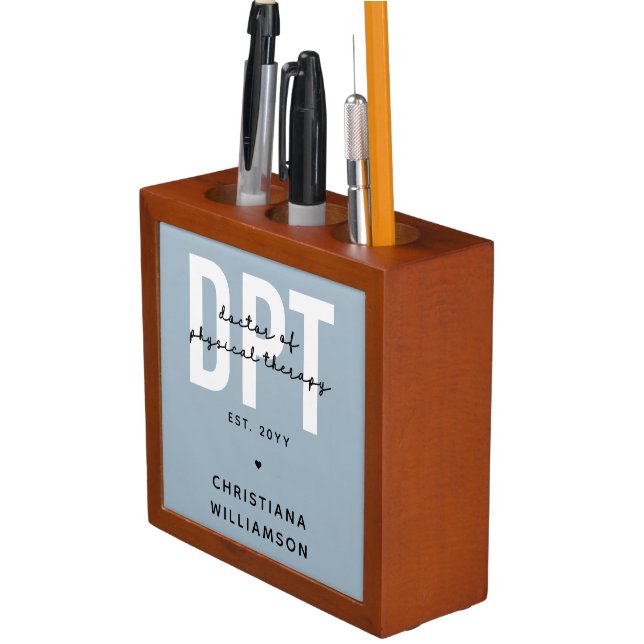 Personalized DPT Doctor of Physical Therapy Desk Organizer (In Situ)