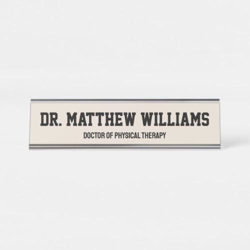 Personalized DPT Doctor of Physical Therapy Gift Desk Name Plate