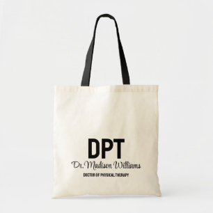 Personalized DPT Doctor of Physical Therapy Gift Tote Bag