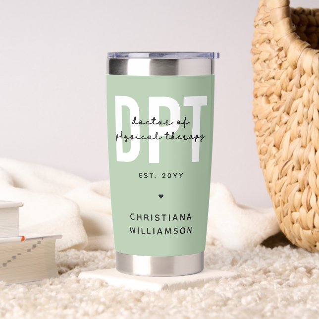 Personalized DPT Doctor of Physical Therapy Insulated Tumbler (Living Room)