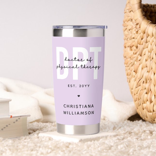 Personalized DPT Doctor of Physical Therapy Insulated Tumbler (Living Room)