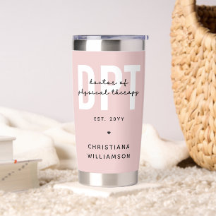 Personalized DPT Doctor of Physical Therapy Insulated Tumbler