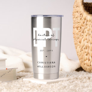 Personalized DPT Doctor of Physical Therapy Insulated Tumbler