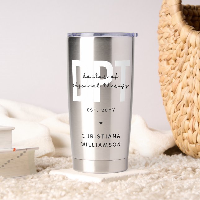 Personalized DPT Doctor of Physical Therapy Insulated Tumbler (Living Room)